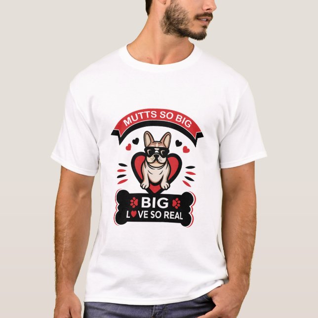 Camiseta de cachorro presente, camiseta de dono de (Frente)