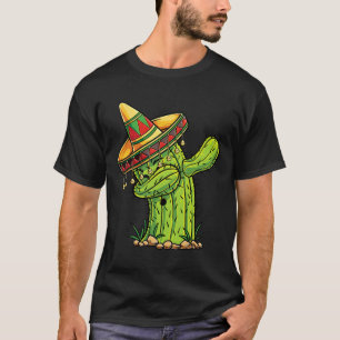 Camiseta de Cacto Dabbing Cinco De Mayo Meninos Ho