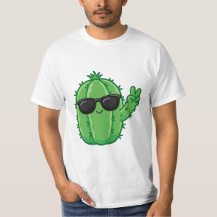 Camiseta de cacto feliz
