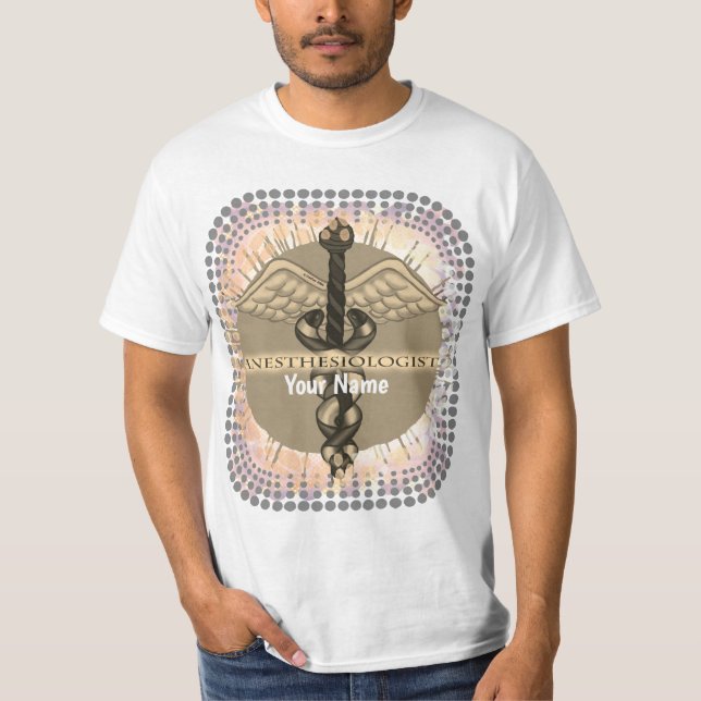 Camiseta de Caduceus anestesiologista (Frente)