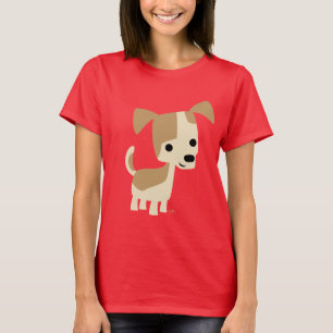 Camiseta de Cães Cachorros Bonita e Inquisitiva