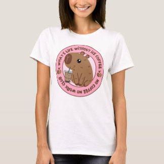 Camiseta de café com café sem gelo