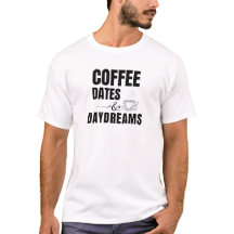 Camiseta de Café Dias Sonhos Amante de Café