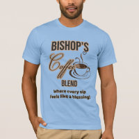 Camiseta de café do Bispo (transparente)