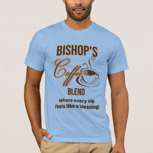Camiseta de café do Bispo (transparente)