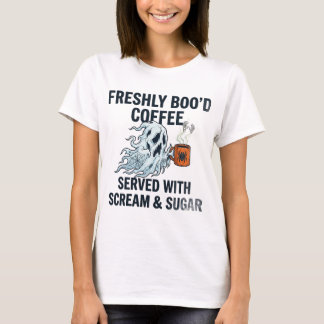 Camiseta de Café Halloween - Xícara de Café Assust
