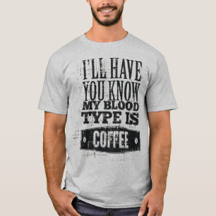 Camiseta de café humorística masculina