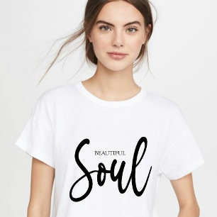 Camiseta de Caligrafia Inspiracional Bonita"