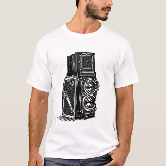 Camiseta de câmera TLR (Frente)