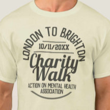 Camiseta de caminhada de caridade ou outro evento