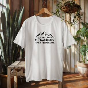 Camiseta de caminhada na montanha moderna para via