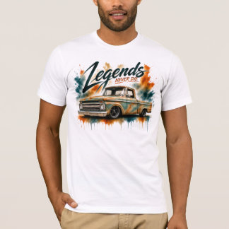 Camiseta de Caminhão Clássico e Hot Rod