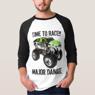 Camiseta de Caminhão de Monstro de Danos