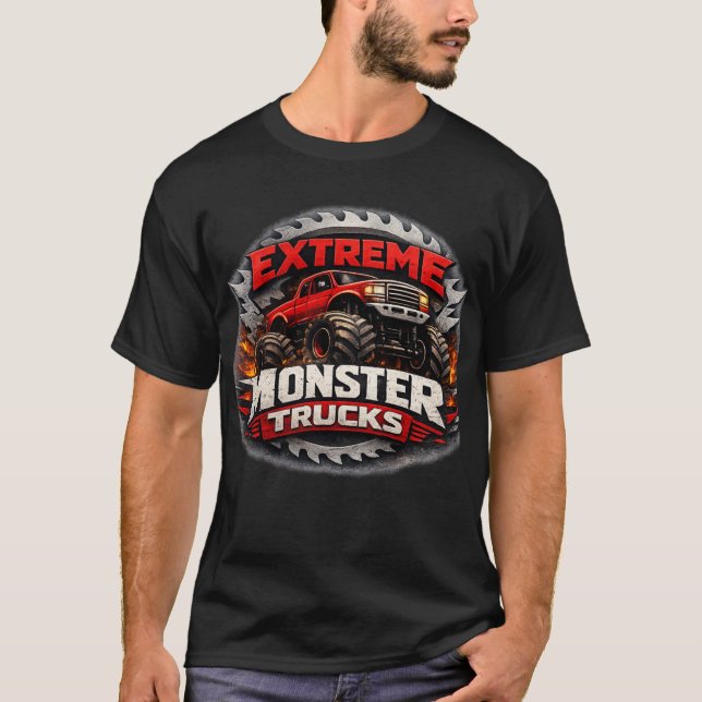 Camiseta de Caminhão Monstro Off-Road Beast (Frente)