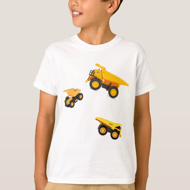 Camiseta de caminhão para crianças (Frente)