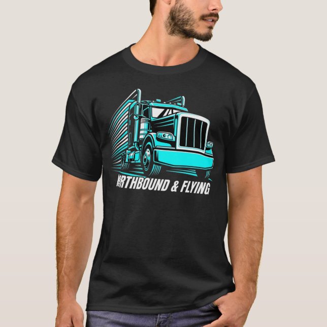 Camiseta de Caminhoneiro Voador e Norteado (Frente)