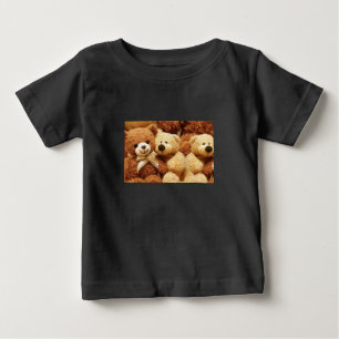Camiseta de camisa de bebê do urso de pelúcia