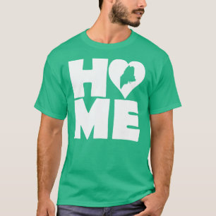 Camiseta de Camisas do Estado do Coração do Maine 
