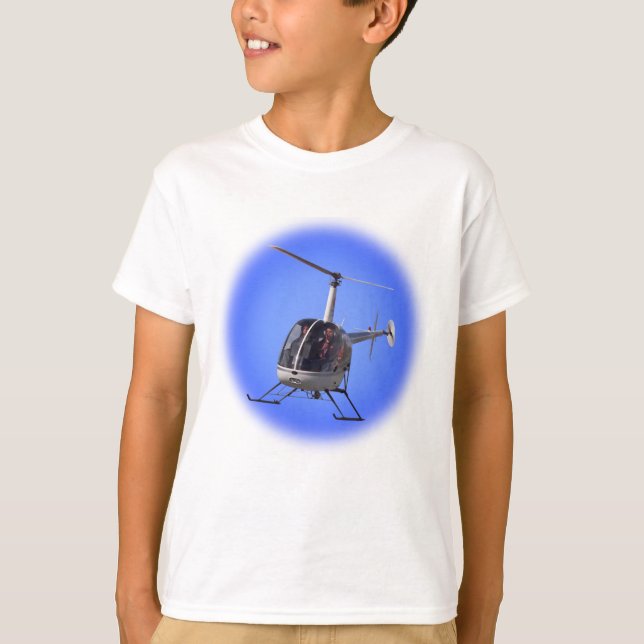 Camiseta de camiseta do Helicóptero Kid (Frente)