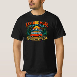 Camiseta de Camping Aventura Retro