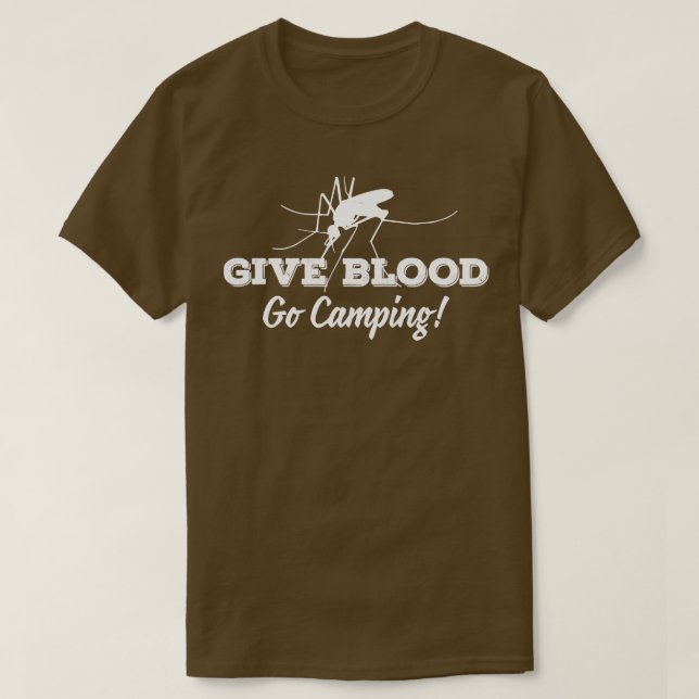 CAMISETA DÊ CAMPING DE SANGUE (Frente do Design)