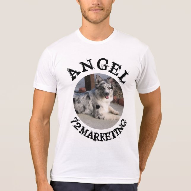 camiseta de cão anjo 72marketing (Frente)