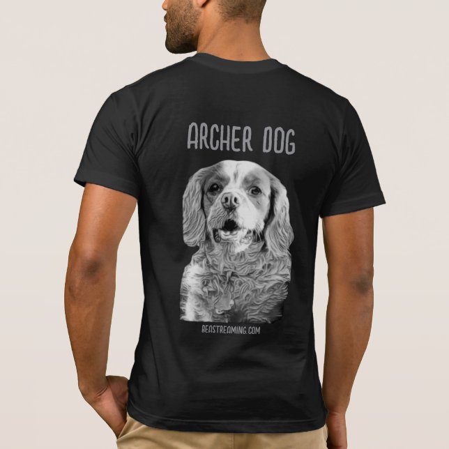 Camiseta de cão Archer (Verso)