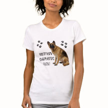 Camiseta de cão bonito! Rocha dos german shepherd!