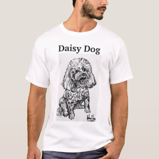 Camiseta de cão da margarida
