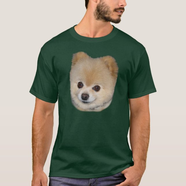 Camiseta de cão de Pomeranian (Frente)