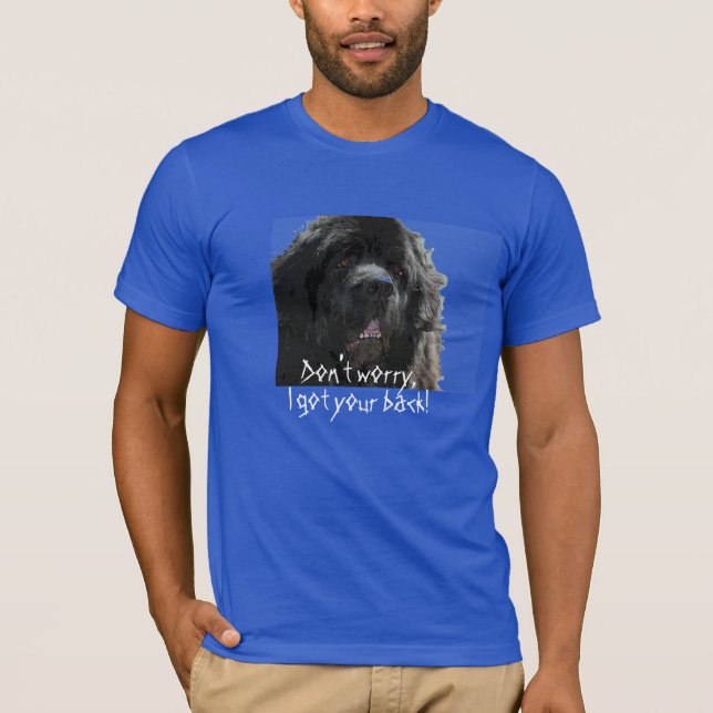 Camiseta de cão de Terra Nova (Frente)