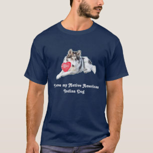 Camiseta de cão do indiano do nativo americano