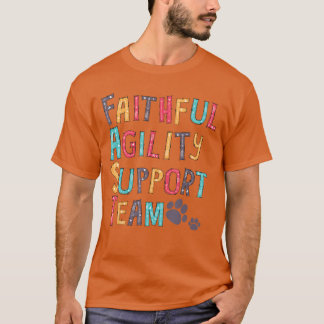 Camiseta de Cão Equipe de Apoio Ágil Fiel Presente