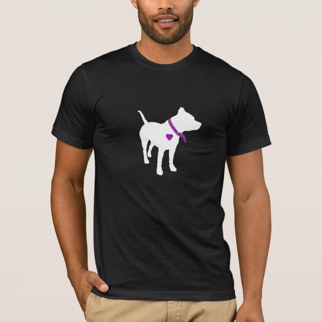 Camiseta de cão inerente perigosa do pitbull (Frente)