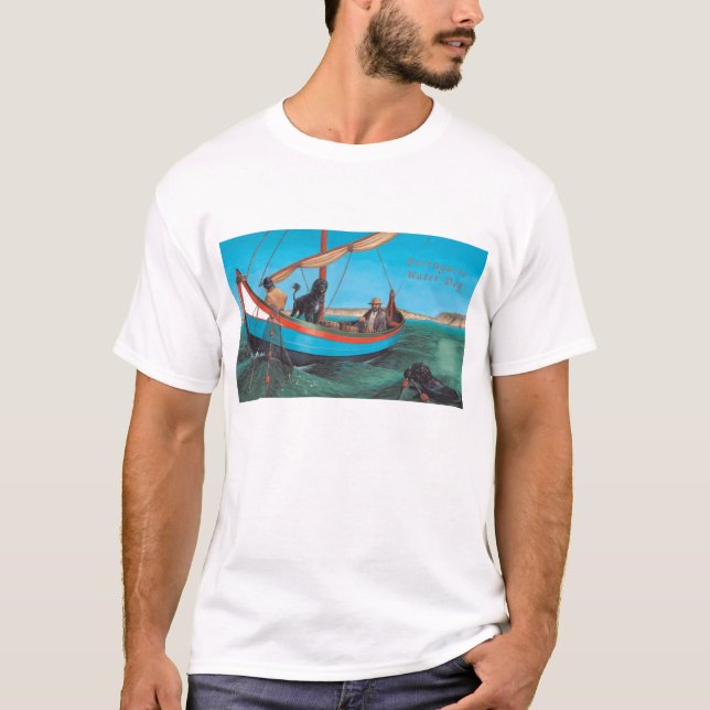Camiseta de cão portuguesa da água (Frente)