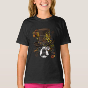 Camiseta de cão Steampunk Boston Terrier Lover