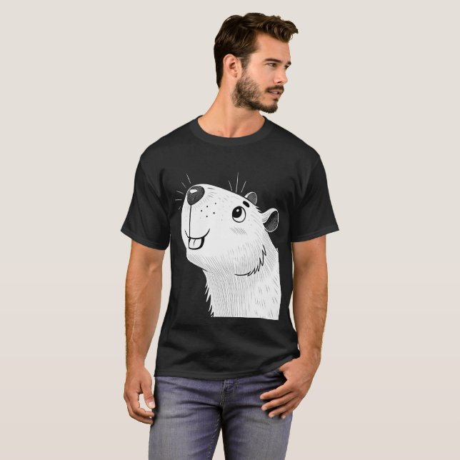Camiseta de capibara (Frente Completa)