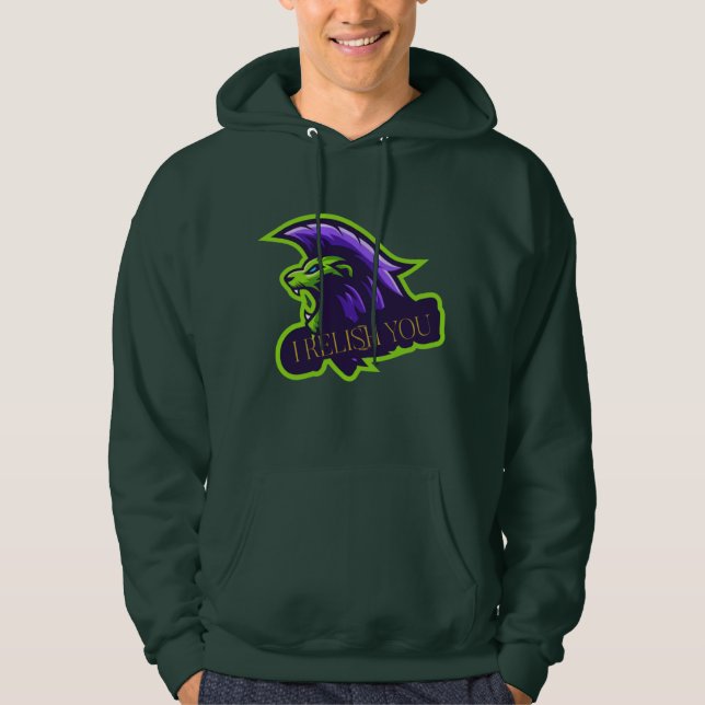 Camiseta de capuz de amor citações Eu Adoro Você (Frente)