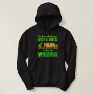camiseta de capuz engraçado "MY WIENER"
