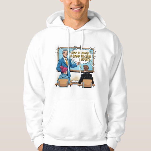 Camiseta de Capuz Pop Art Construtor de Império de (Frente)