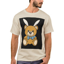 Camiseta de Caricatura do Urso de Teddy