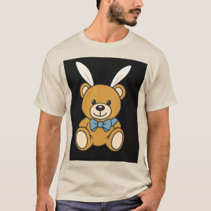 Camiseta de Caricatura do Urso de Teddy