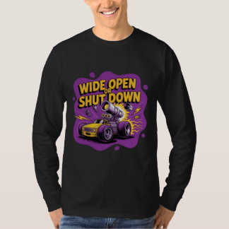 Camiseta de Carro de Corrida de Arrasta Divertida 