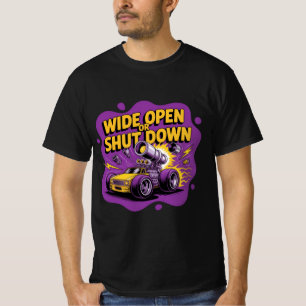 Camiseta de Carro de Corrida de Arrasta Divertida