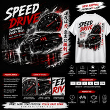 Camiseta de Carro de Corrida Speed Drive – camiset