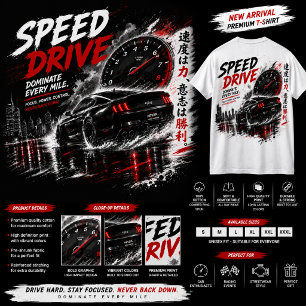 Camiseta de Carro de Corrida Speed Drive – camiset