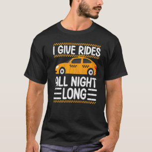 Camiseta Dê Carros Durante Toda A Noite, Guiando O Gráfico
