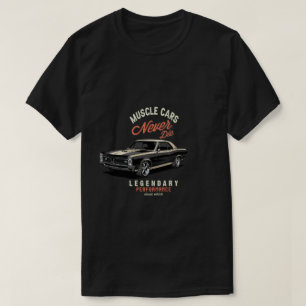 Camiseta de Carros Musculosos Americanos Clássicos