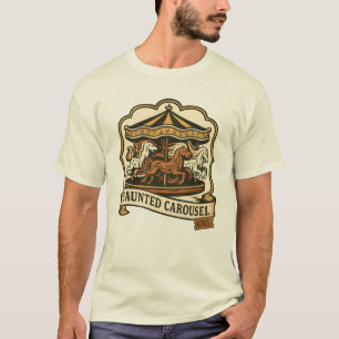 Camiseta de Carrossel Assombrado, Camisa de Feira 