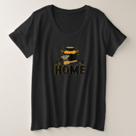 Camiseta de Cartoon Bee Honey Jar "HOME"